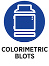 Colorimetric blots